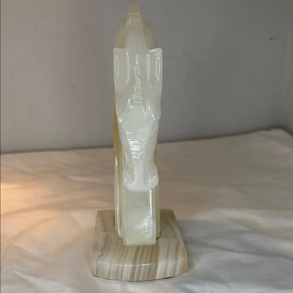 Vintage Onyx Horse Head Bookend/Carved Onyx/Office/Home Decor - Picture 2 of 5